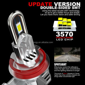 Ampoules LED pour voiture les plus récentes H4 H11 <span class=keywords><strong>H7</strong></span> 9005 Tubes en cuivre en forme de <span class=keywords><strong>U</strong></span> Phares LED - Product Image 3