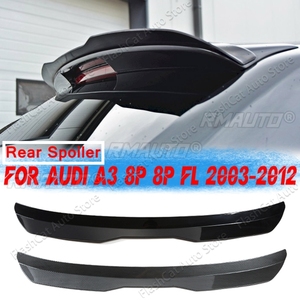 สปอยเลอร์หลังคา A3 Sportback 8P Facelift 2004-2013 สำหรับ Audi สีดำเงา ตกแต่งปีกหลังรถยนต์ อุปกรณ์ตกแต่งรถยนต์แบบสากล - Product Image 1