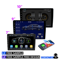 Système multimédia intelligent pour voiture, écran tactile IPS de 9 pouces ou 10 pouces, lecteur MP5, CarPlay sans fil, Android Auto, navigation GPS, radio