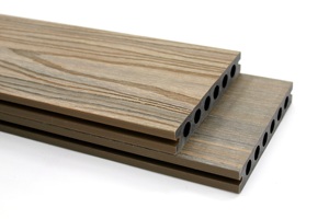 Hỗn Hợp Màu Hai Bên Wpc Decking Bicolor Ipe Gỗ Tếch Giá Gỗ Co-đùn Nổi Wpc Decking Sàn Thiết Kế - Product Image 3