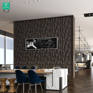 Panneau d'isolation acoustique 3D en Polyester Pet, panneau absorbant pour mur et plafond - Product Image 4