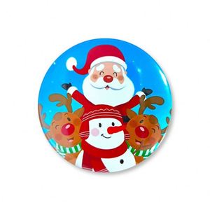 Insignias de Hojalata Personalizadas con Temática Navideña y Decoración con Atmósfera de Santa Claus - Product Image 6