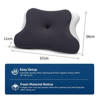 Oreiller en mousse à mémoire de forme JeeBay avec logo personnalisé, correction de l'alignement de la colonne vertébrale, anti-ronflement, hauteur réglable, rafraîchissant, pour un sommeil sain