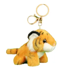 Имитация тигра брелок леопард плюшевый кулон панда мягкая игрушка подарок брелок