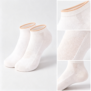 Chaussettes de cheville confortables et respirantes en <span class=keywords><strong>coton</strong></span> <span class=keywords><strong>100</strong></span> % <span class=keywords><strong>pour</strong></span> femmes, chaussettes décontractées tricotées ODM <span class=keywords><strong>pour</strong></span> l'été, tailles 39-42 - Product Image 4