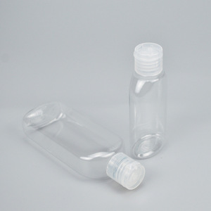 Pet <b>Plastic</b> Bottle <b>Square</b> Flip Top Cap 50ml 100ml Cosmetic Packaging Handwashing Fluid <b>Container</b> - Product Image 4