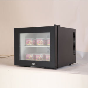 휴대용 20 리터 미니 바 차가운 음료 미니 유리문 냉장고 - Product Image 3