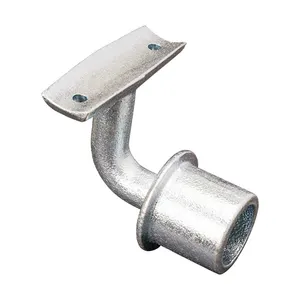 Wall Mounted Round Stair Railing Pipe Holder Customizable Casting Handrail Brackets