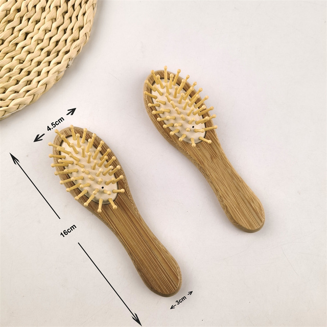 Gouallty High End 100% Natural air Cushion Hairbrush Message Wood Hair Comb