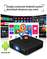 Projecteur intelligent DLP 3D WUPRO/OEM K1 2023 avec trépied, véritable luminosité élevée, projecteur portable, décodage 4K, mini projecteurs portables