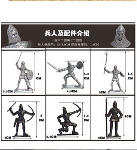 Set de Juego de Guerra Romana de 109 Piezas de PP Premium, Modelo Militar, Figuras de Acción de Asedio y Batalla Antiguos Completos para Niños de 3 Años en Adelante - Product Image 3