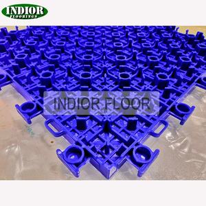 Зеленая плитка из полипропилена, Современная противоскользящая износостойкая подушка для наружных игровых площадок, Спортивная виниловая напольная подушка - Product Image 6