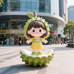 รูปปั้นการ์ตูน D570 สุดน่ารัก ผลิตจาก FRP ความหนาแน่นสูง กันน้ำ เหมาะสำหรับตกแต่งภูมิทัศน์สวนสาธารณะ งานฝีมือคุณภาพพรีเมียม - Product Image 3