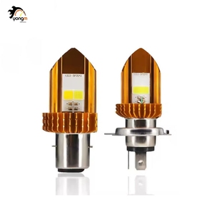 Lámpara COB <span class=keywords><strong>H6</strong></span> BA20D de Alto Brillo YM de 12V ~ 80V, Luz Delantera para Motocicleta con Luz Alta y Baja en Amarillo y Blanco, Lámpara <span class=keywords><strong>H4</strong></span> - Product Image 1
