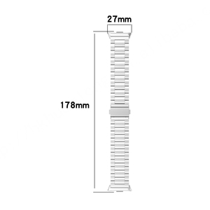 HUANLONG-Pulsera de reloj de metal para Xiaomi Mi Band 9Pro 8Pro, correa para reloj inteligente Redmi Watch 4 DE ACERO INOXIDABLE - Product Image 3