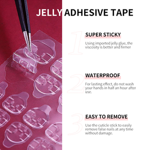 Ibcccndc Kit de Uñas Postizas con Láser en Polvo, Herramientas para Uñas, Uñas Postizas Reutilizables de Larga Duración, Pegamento de Gel Removible, Set de Arte de Uñas - Product Image 4