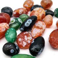 Einzigartige seltene hochwertige natürliche Kristall heilung Gobi-Augensteine Roher Gobi-Achat-Augen edelstein Tibet-Augen stein zur Schmuck markierung