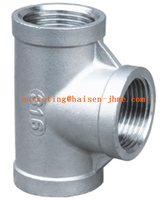 DN20 3/4 \ "acier inoxydable coulée de précision diamètre égal TEE branche raccord de tuyau matériel marin filetage interne Type de roulement