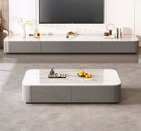 Table basse de luxe compacte pour salon, idéale pour les petits espaces domestiques, table basse simple avec combinaison meuble TV