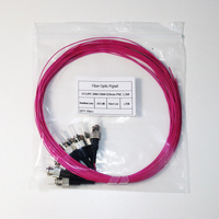 Serat optik kuncir Om4 St UPC 0.9mm 1m 1.5m PVC serat optik LSZH OM4