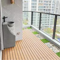 Facile à installer Carrelage de bricolage en plastique WPC adapté aux hôtels, aux parcs, aux salles de bain et aux espaces extérieurs