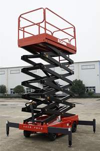 2000kg elektrische Luft scheren bühne Neue mobile Hebebühne mit Kettens ch linge für Einzelhandel und Hotels - Product Image 5