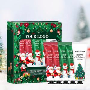 Coffret de Crèmes Mains de Noël 5 Pièces <span class=keywords><strong>en</strong></span> Gros – Pack Cadeau Luxe Hydratant Beauté – Lotion Mains Hydratante Marque Privée Logo Personnalisé B2B OEM - Product Image 1