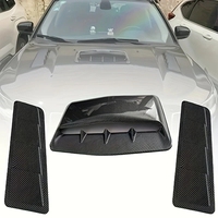 Lot de 3 protections universelles pour capot et aérations latérales de voiture/camion en ABS, installation par ruban adhésif, garniture extérieure, accessoires de protection pour voiture