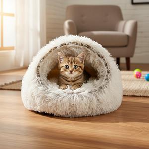 Cucce Invernali in Peluche Caldo per Gatti e Cani, Tane per Dormire, Letti per Animali Domestici per Soggiorno e Camera da Letto, Tappetini in Peluche per Animali - Product Image 2