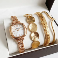 Montre-bracelet classique carrée pour femme avec cadran en nacre, montre à quartz de luxe et bracelet, coffret cadeau, cadeau pour la Saint-Valentin