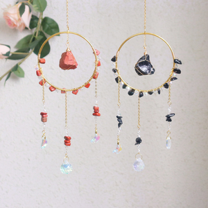 Vente en gros de attrape-soleil en pierre de cristal naturelle, Lapis Lazuli, Opale, Cristal Doré - Product Image 3