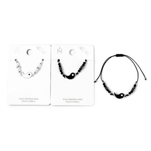 Bracciale con perline Angelina Tai Chi in acciaio inossidabile, fatto a mano, unisex, gioiello alla moda, idea regalo - Product Image 4