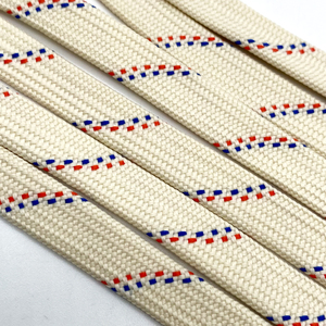 Logotipo personalizado Cabeza de silicona Trenzado Deportes Pantalones Cintura Cordón Sudadera con capucha Cordón Inclinación y poliéster Cuerda plana - Product Image 3