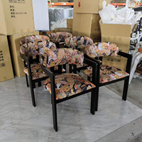 Ensemble de table et chaises en rotin de style industriel classique, meubles commerciaux en bois pour café, boulangerie, bistrot, pub