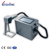 Mesin Penanda Laser Serat Mini Portabel LES Baru 20W/30W/50W dengan Dukungan DXF/BMP/AI untuk Logam & Plastik