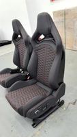 Auto-Ersatzteil RS Sitz-Upgrade-Kit, GT Carbon-Faser Elektrischer Schalensitz, Komfortabler Wildleder-Rennsitz für Audi VW B10