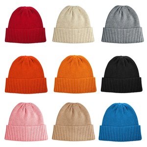 Phụ Nữ Thanh Lịch Mùa Đông Thiết Kế Mũ Len Lấy Cảm Hứng Màu Đỏ Gân Slouch Beanie Cho Phụ Nữ Thời Trang Dệt Kim Bãi Biển Kinh Doanh Du Lịch - Product Image 2