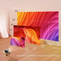 Projecteur vidéo d'extérieur 4K Full HD Android 11 2000-2500 ANSI Lumen Haut-parleurs stéréo HIFI portables de poche Écran sans fil
