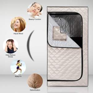 OHOポータブルフルサイズオックスフォード + 複合アルミニウム遠赤外線サウナテントステンレス鋼モダンデザイントランサムサウナ - Product Image 5