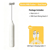Fouet Électrique Portable USB Rechargeable OEM, Mini Batteur à Œufs, Mousseur à Lait, Mélangeur à Café, Outils pour Thé et Matcha