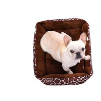 Coussin de canapé en velours côtelé lavable pour chien et chat Fond imperméable Lit doux et chaud pour animaux de compagnie
