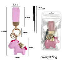 Porte-clés en cuir PU de luxe avec logo personnalisé, mini sac à main en forme d'animal 3D, porte-clés exquis, pendentif pour clés de voiture, cadeau pour femmes