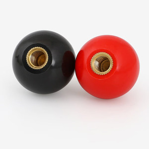 Boutons sphériques en bakélite noire <span class=keywords><strong>DIN</strong></span> <span class=keywords><strong>319</strong></span>, sphéricité M3, filetage à droite, pour poignées de meubles dans les applications de cuisine, chambre et hôtel - Product Image 6