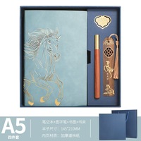 Ensemble cadeau d'entreprise en cuir PU, carnet A5