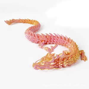 Articles imprimés en 3D, jouets de dragon chinois, figurines créatives, cadeaux, œufs de dragon populaires, ornements, artisanat, animaux en plastique, dinosaures - Product Image 6