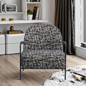 Offre Spéciale Moderne Accent Fauteuil Simple Mode Rembourré Salon Tissu Chaise pour Chambre Hôtel Nouveau Design Occasionnel - Product Image 6