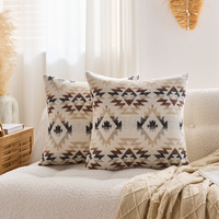 Housse de coussin carrée en peluche unilatérale transfrontalière pour canapé, oreiller décoratif, taie d'oreiller sans insert inclus ; Luxe léger