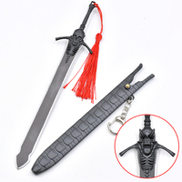 Porte-clés pendentif Katana personnalisé, modèle épée Anime Rebellions en métal, avec fonction de déconnexion