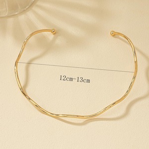 Haomi Vintage Gouden En Zilveren Minimalistische Golfkraag Hetzelfde Prachtige Temperament Zomerketting Sieraden Voor Unisex - Product Image 5