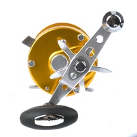 Moulinet de Surfcasting Haute Vitesse avec Bobine Entièrement Métallique 4+1BB, Frein 8kg, Rapport de Transmission 5.3:1 pour Pêche au Lancer, Jigging, Trolling en Lac, Eau Salée, Rivière